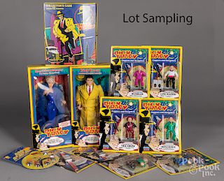 Large group of Dick Tracy figures and accessories