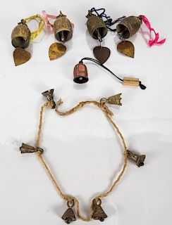 Lot of Asian and Indian Brass Bells