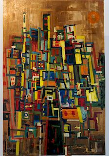 Henry BROWN: Abstract - Oil on Masonite