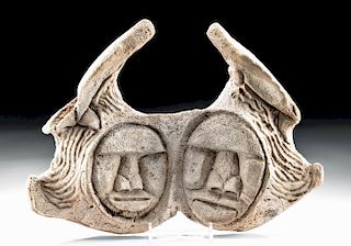 20th C. Alaskan Inuit C. Slwooko Whalebone Carving