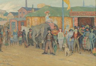 Alberto Maria Rossi (Argentine, 1879-1965) Oil Painting
