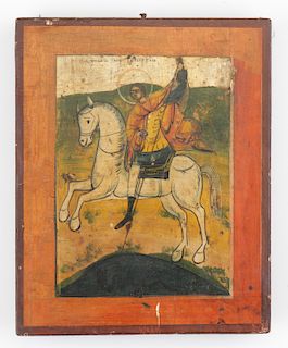 Greek Provincial Icon of St. George, 19th Century