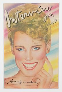 Andy Warhol Autographed Signed Magazine