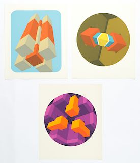 Marko Spalatin (American, 1945) 3 Serigraphs