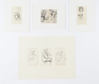 Julius Bloch (1888-1966) 6 Portrait Drawings