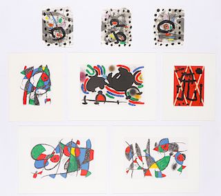 8 Joan Miro (1893-1983) Lithographs