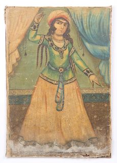 Antique Painting of Persian Dancer