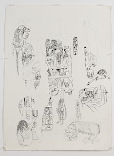 Malangatana (Mozambique, 1936-2011) Drawing