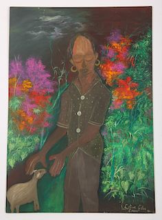 LaFortune Felix (Haitian, 1933-2016) "Maitre am..", 1990