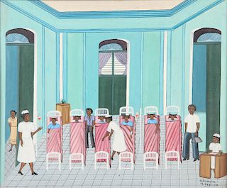 Dieudonne Olibert (Haitian, 20th Century) Oil Painting