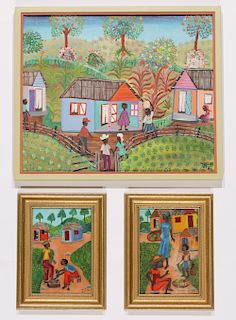 Three Haitian (20th c.) Paintings