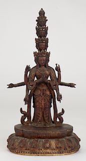 Antique Chinese Figure of Bodhisattva Avalokiteshvara  