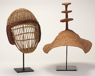 Two Pieces of Ethnographic Headgear