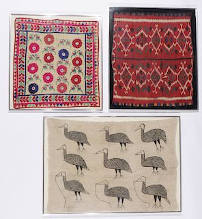 Three Ethnographic Textiles