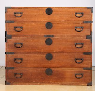 Double Stacking Japanese Tansu, Early 20th C.