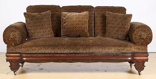 American Classical Upholstered Sofa, 19th Century