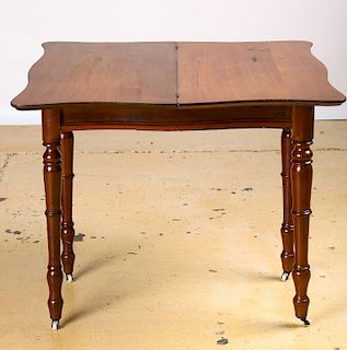Federal Mahogany Flip Top Games Table, Early 19th Century