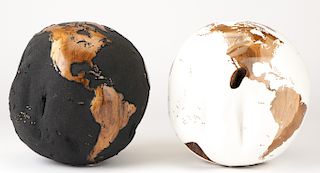 Two Bruno Helgen Globes
