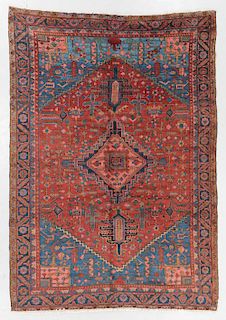 Antique Heriz Rug, Persia: 7'7'' x 10'10''