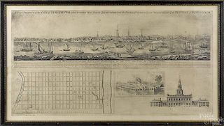 Etching of An East Prospect of the City of Phila