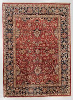 Vintage Tabriz Style  Rug, India: 9'3'' x 12'6'' 