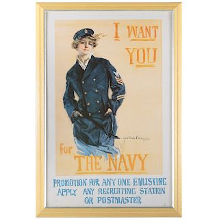 Howard Christy. "I Want You for the Navy"