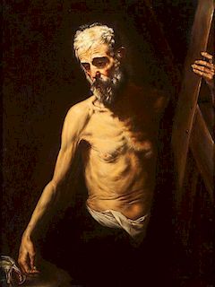 PAINTING OF ST. ANDREW AFTER D. RIBERA