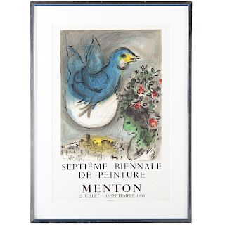 After Marc Chagall. "The Blue Bird"
