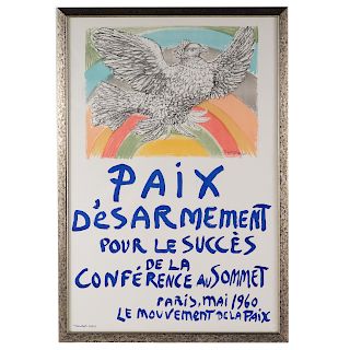 Pablo Picasso. "Paix Disarmement-Peace"