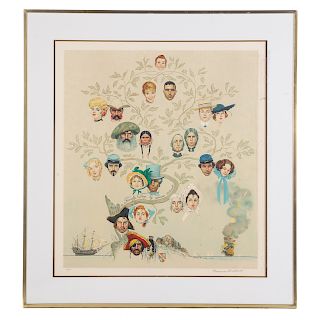 Norman Rockwell. "A Family Tree"