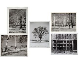 A. Aubrey Bodine. Five Winter Themed Photos