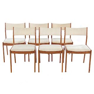 Six Uldum Danish Modern Teakwood Chairs