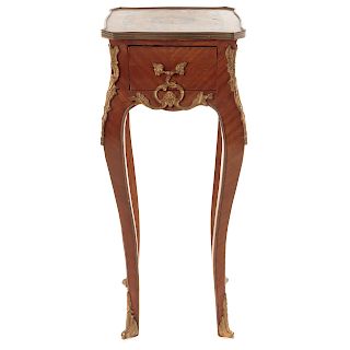 Napoleon III Style Marquetry Side Table