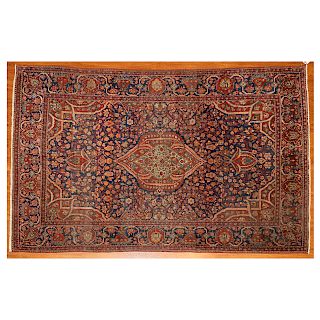 Antique Mohtasham Kashan Rug, Persia, 4.4 x 6.8