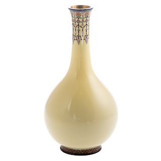 Japanese Cloisonne Enamel Bottle Vase