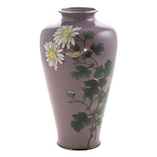 Japanese Cloisonne Enamel Vase By Ando