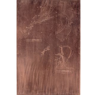 Copper Printing Plate of Bluff Harbor, New Zealand