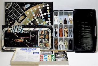 12PC 1978 Kenner Star Wars Action Figures & Game