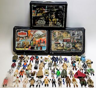 55PC Kenner Star Wars Action Figure Case Group