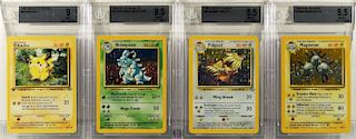 4PC 1999 Pokemon Jungle TCG BGS Trading Card Group