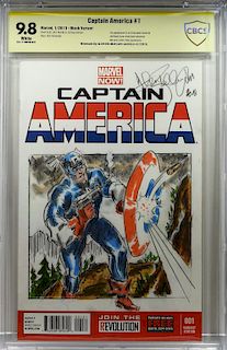 Allen Bellman Golden Captain America Original Art