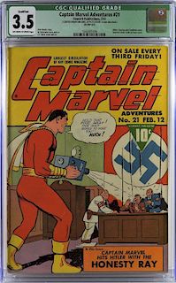 Fawcett Pub. Captain Marvel Adventures #21 CGC 3.5