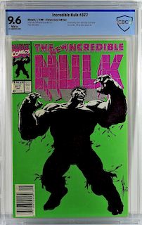 Marvel Comics Incredible Hulk #377 CBCS 9.6 News.