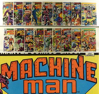 18PC Marvel Comics Machine Man #1-#18 Complete Run
