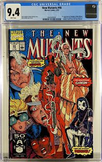 Marvel Comics New Mutants #98 CGC 9.4