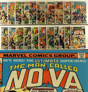 21PC Marvel Comics Nova #1-#23 Near Complete Run