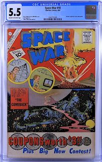 Charlton Comics Space War #10 CGC 5.5