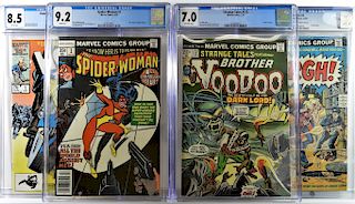4 Marvel Comics Bronze Age Spider-Woman CGC Group