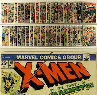 46PC Marvel Comics X-Men #91-#143 Partial Run