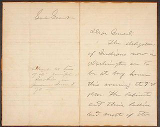 US GRANT HAND WRITTEN LETTER, 1870